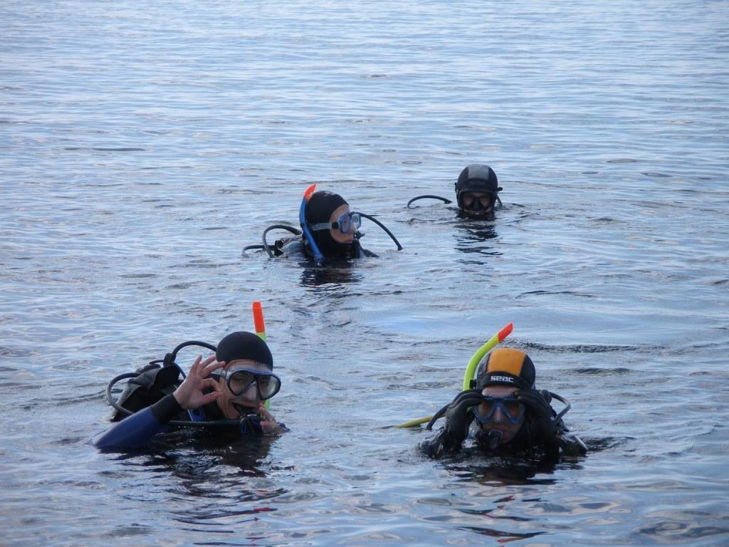 Δύτες πριν την κατάδυση